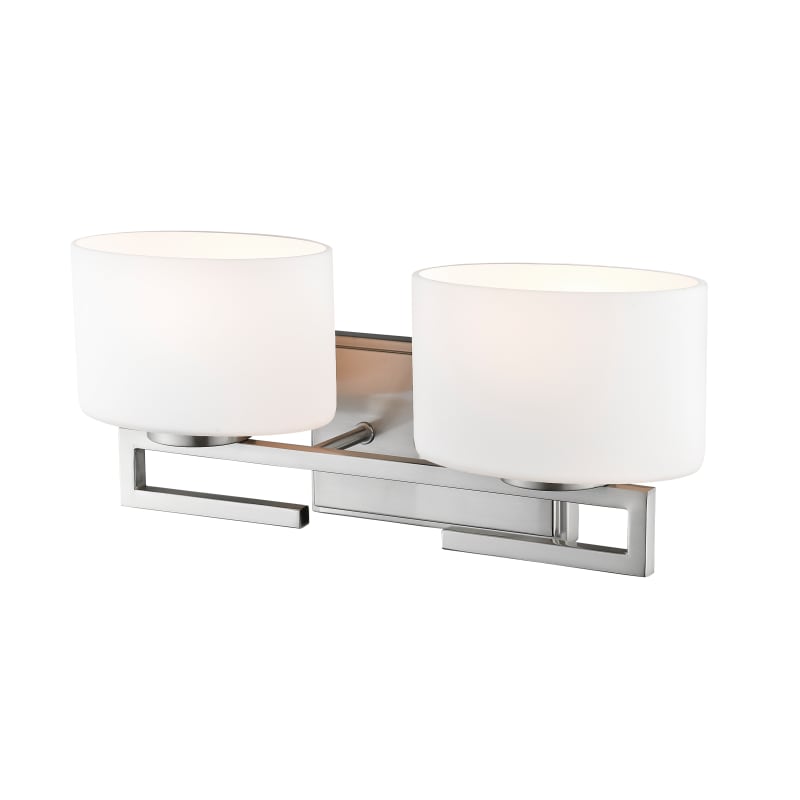 Z Lite 335 2V BN LED Brushed Nickel Privet 2 Light 16 Wide Integrated LED Bathroom Vanity Light LightingDirect