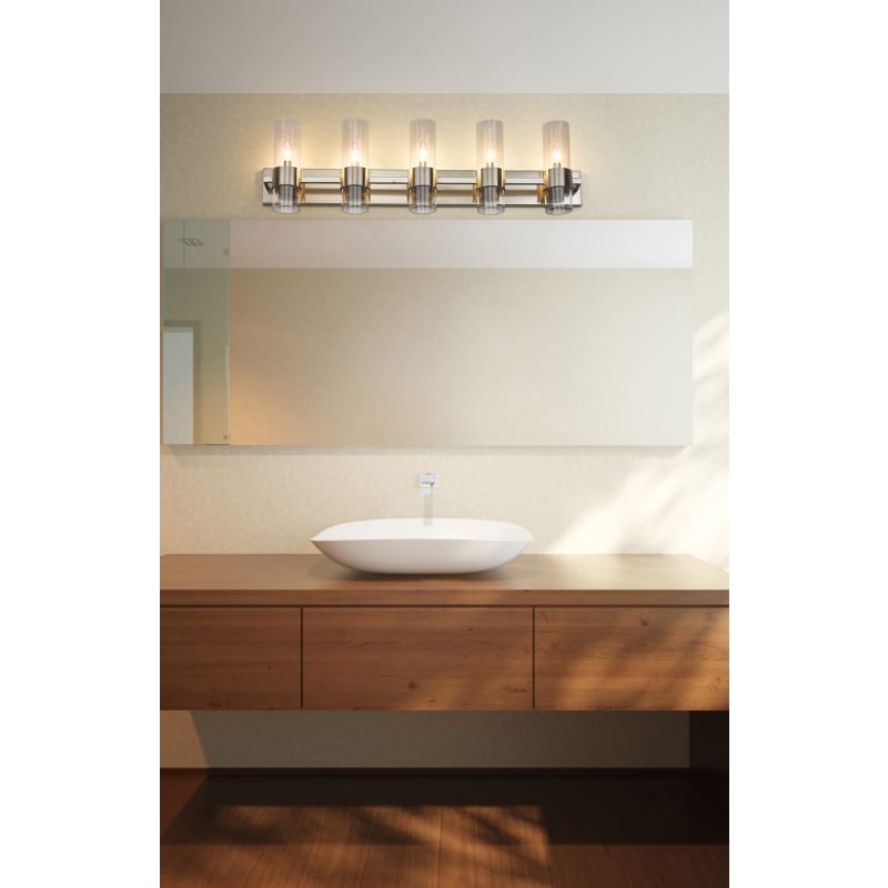 Z-Lite 343-5V-PN Polished Nickel Lawson 5 Light 38