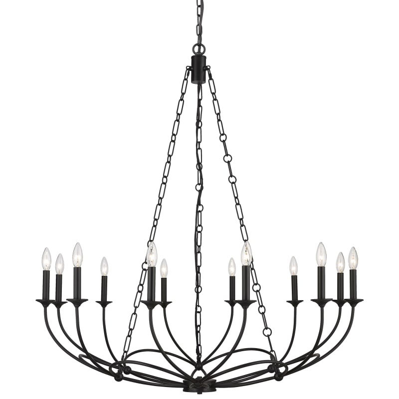 Z-Lite 3500-12MB Matte Black Arabella 12 Light 43