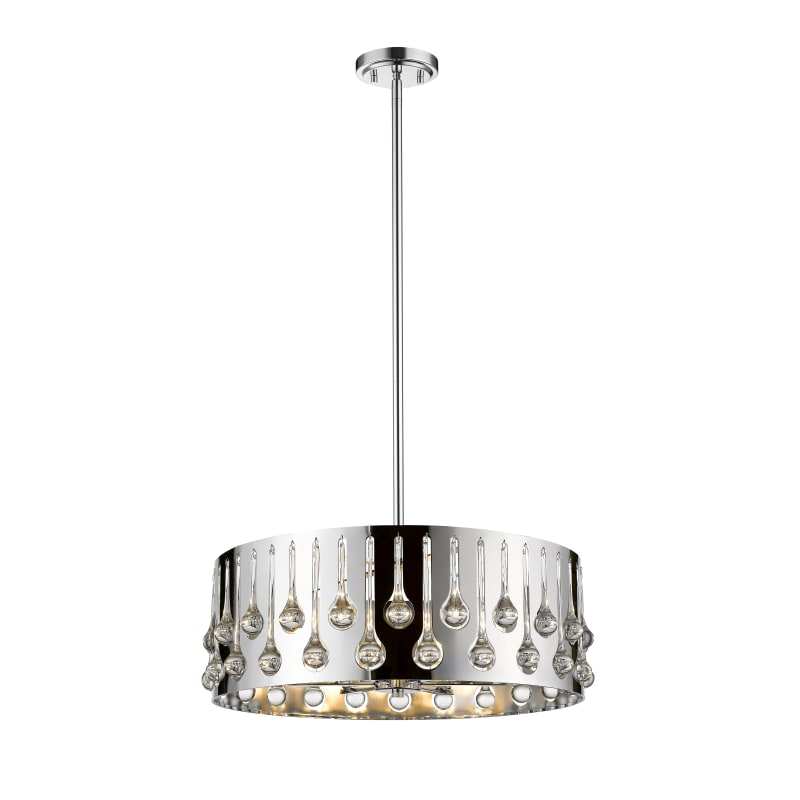 【おしゃれ】 Z-Lite 453-24CH Chrome Oberon 6 Light 25 工芸品