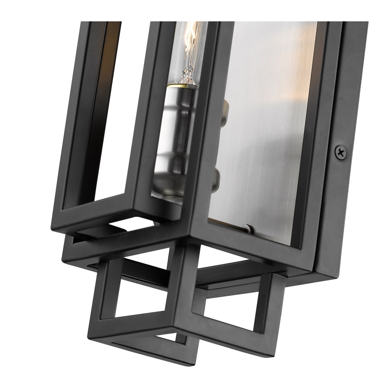 Z-Lite 454-1S-BK-CH Black / Chrome Titania 14