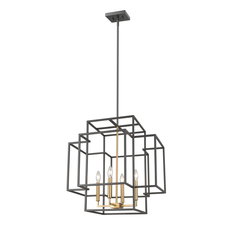 Z-Lite 454-22MB Matte Black Titania 4 Light 22