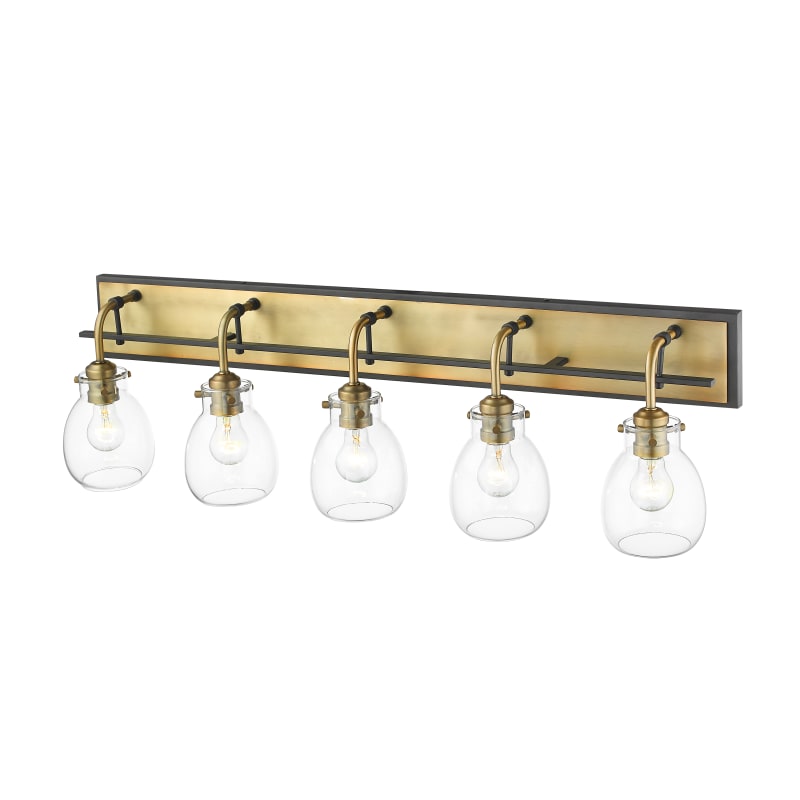 Z-Lite 466-5V-MB-BN Matte Black / Brushed Nickel Kraken 5 Light 38