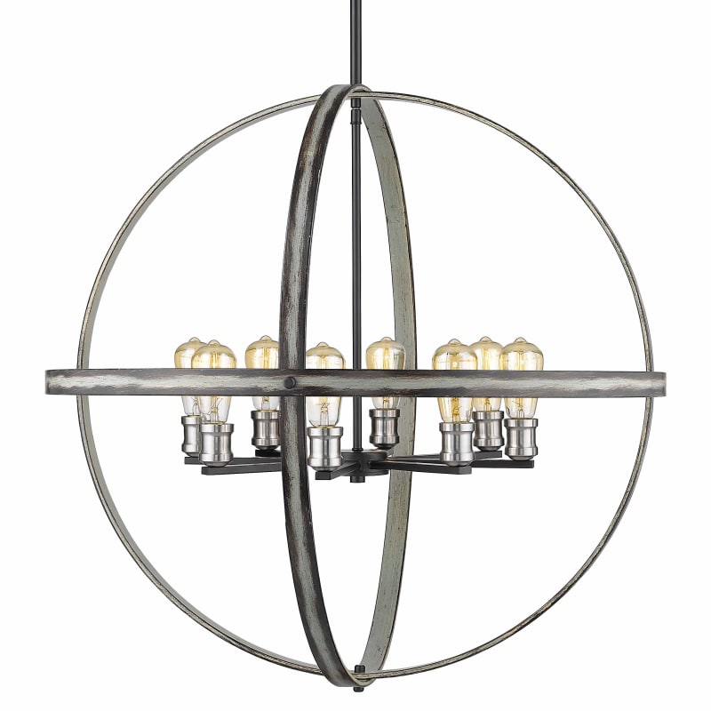 Z-Lite 472B32-RM Rustic Mahogany Kirkland 8 Light 32