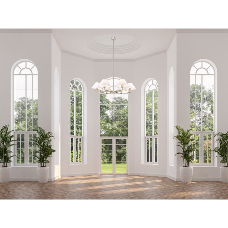 Z-Lite 744-44R-MB Matte Black Leila 6 Light 44