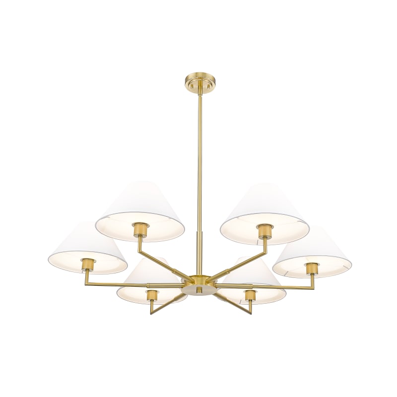 ✴︎リー✴︎  ！ Z-Lite Leila 6-Light Brushed Nickel Modern/Contemporary