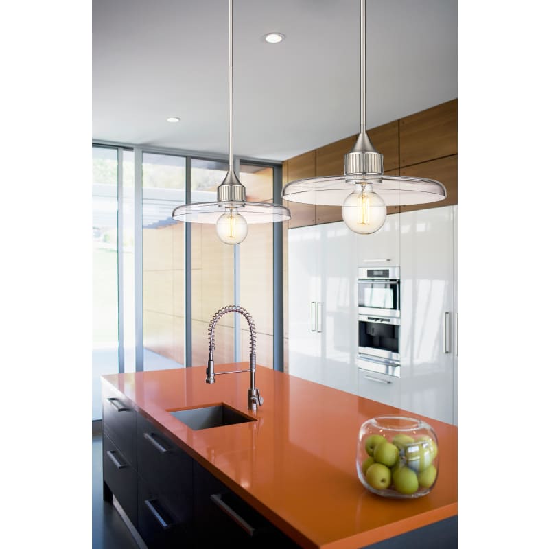 Z-Lite 821P14-BN Brushed Nickel Paloma 14