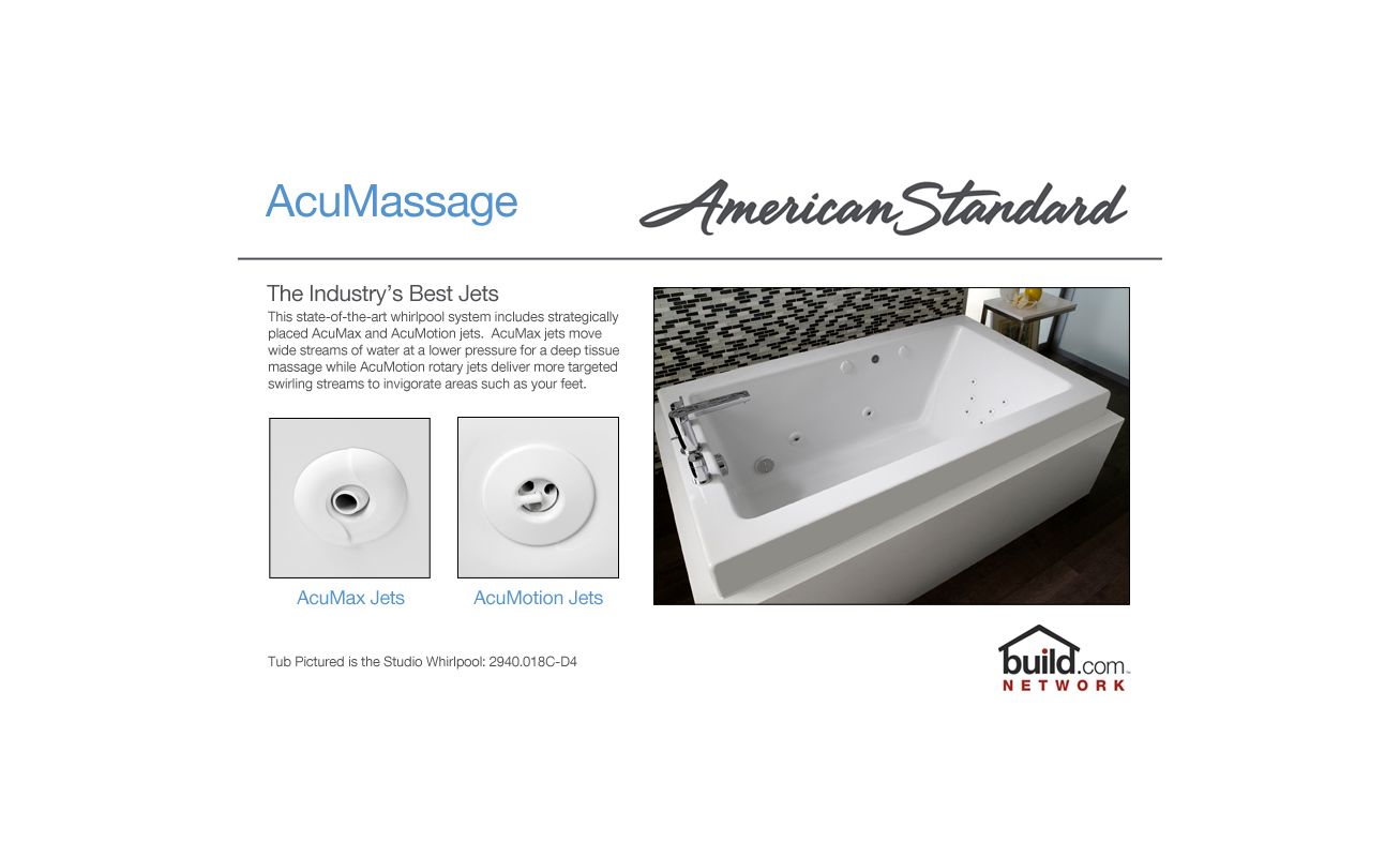 American Standard 2775 018w 222 Linen Cadet 85 Acrylic Whirlpool