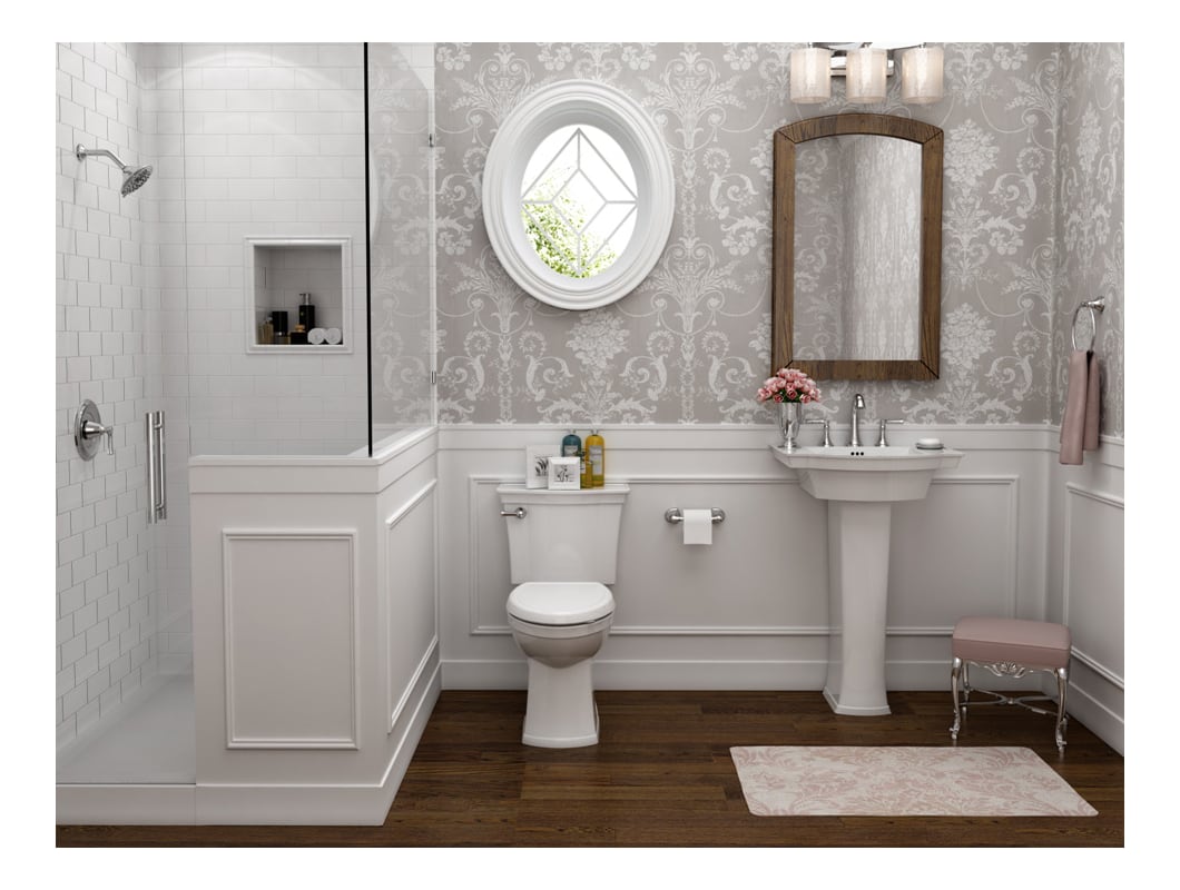 American Standard 0900 100 020 White Estate 24 Pedestal Bathroom