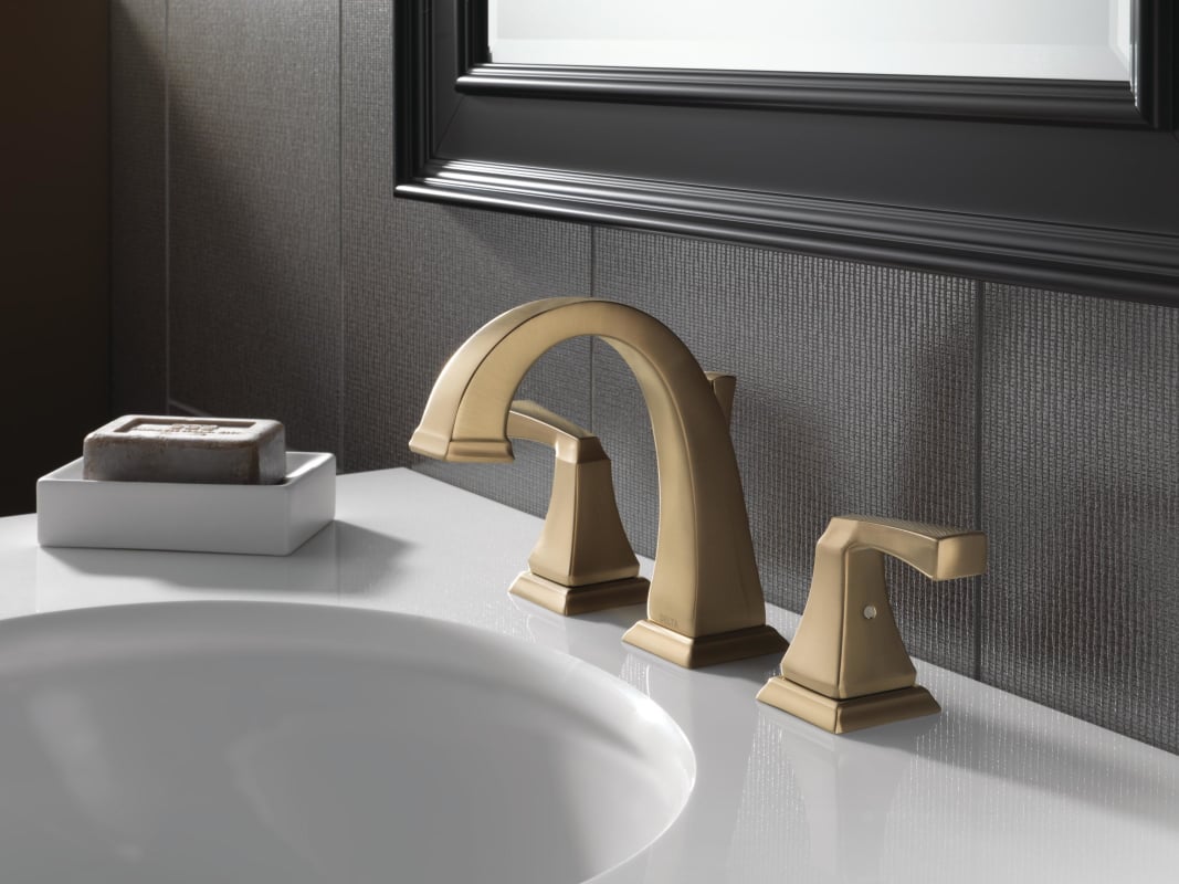Delta 3551lf Rb Venetian Bronze Dryden Widespread Bathroom Faucet