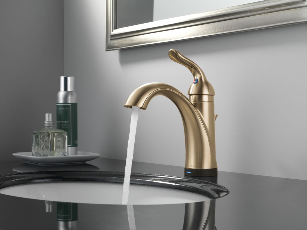 Delta 538t Rb Dst Venetian Bronze Lahara Single Hole Bathroom Faucet Delta 538t Rb Dst Venetian Bronze Lahara Single Hole Bathroom Faucet With On Off Touch And Proximity Sensor Activation Optional Base Plate