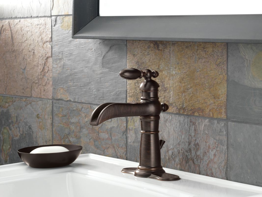 Delta 554lf Rb Venetian Bronze Victorian Single Hole Waterfall Delta 554lf Rb Venetian Bronze Victorian Single Hole Waterfall Bathroom Faucet With Pop Up Drain Embly Includes Lifetime Warranty