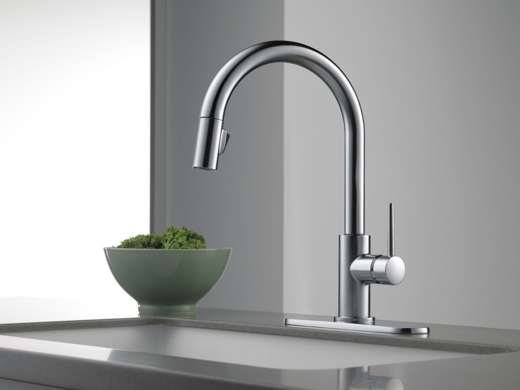 Delta 9159 Bl Dst Matte Black Trinsic Pull Down Kitchen Faucet With Delta 9159 Bl Dst Matte Black Trinsic Pull Down Kitchen Faucet With Magnetic Docking Spray Head Includes Lifetime Warranty Faucetdirect