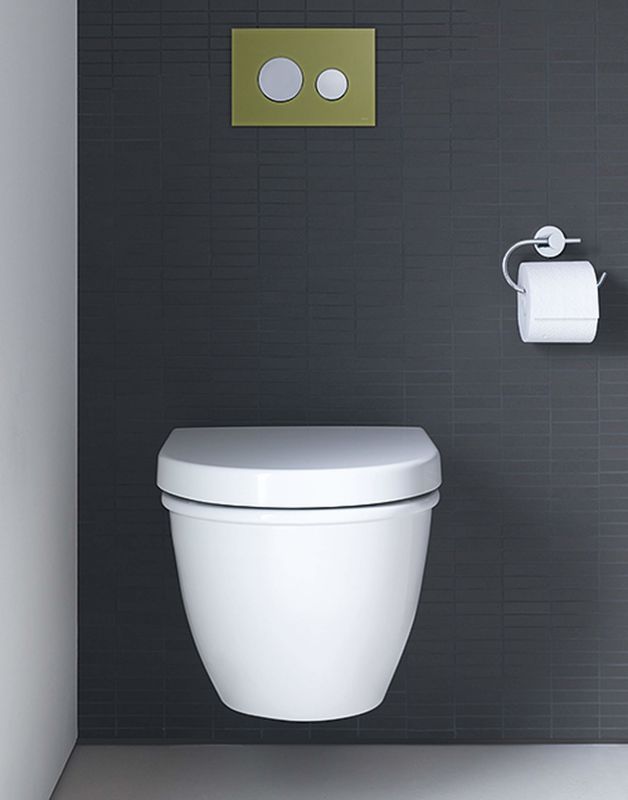 Duravit 2545090092 White Darling New Dual Flush Wall Mounted Duravit 2545090092 White Darling New Dual Flush Wall Mounted Elongated Toilet Less Seat And Concealed Tank Faucet