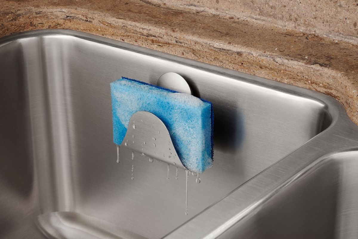 Elkay Lksmsponge Stainless Steel Sinkmate Magnetic Sponge Holder Elkay Lksmsponge Stainless Steel Sinkmate Magnetic Sponge Holder Faucetdirect