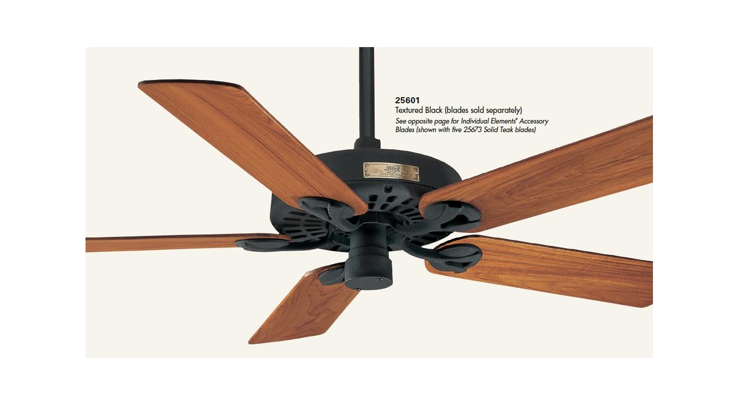 Hunter 25601 Textured Black Original 52 5 Blade Outdoor Ceiling Fan Hunter 25601 Textured Black Original 52 5 Blade Outdoor Ceiling Fan With Custom Options Lightingshowplace Com