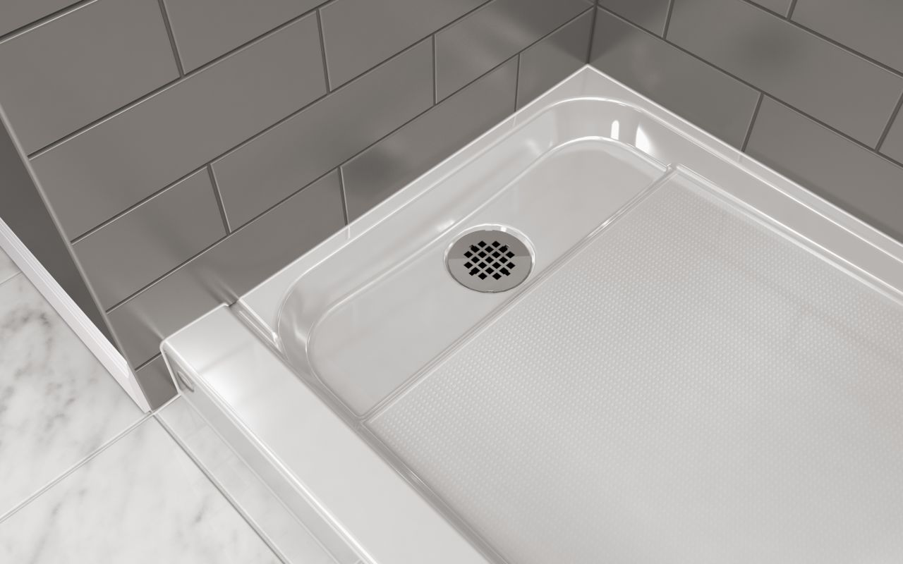 Jacuzzi Cat6030srw White Catalina 60 X 30 Rectangular Shower Jacuzzi Cat6030srw White Catalina 60 X 30 Rectangular Shower Pan With Single Low Barrier Threshold Right Drain Faucet Com
