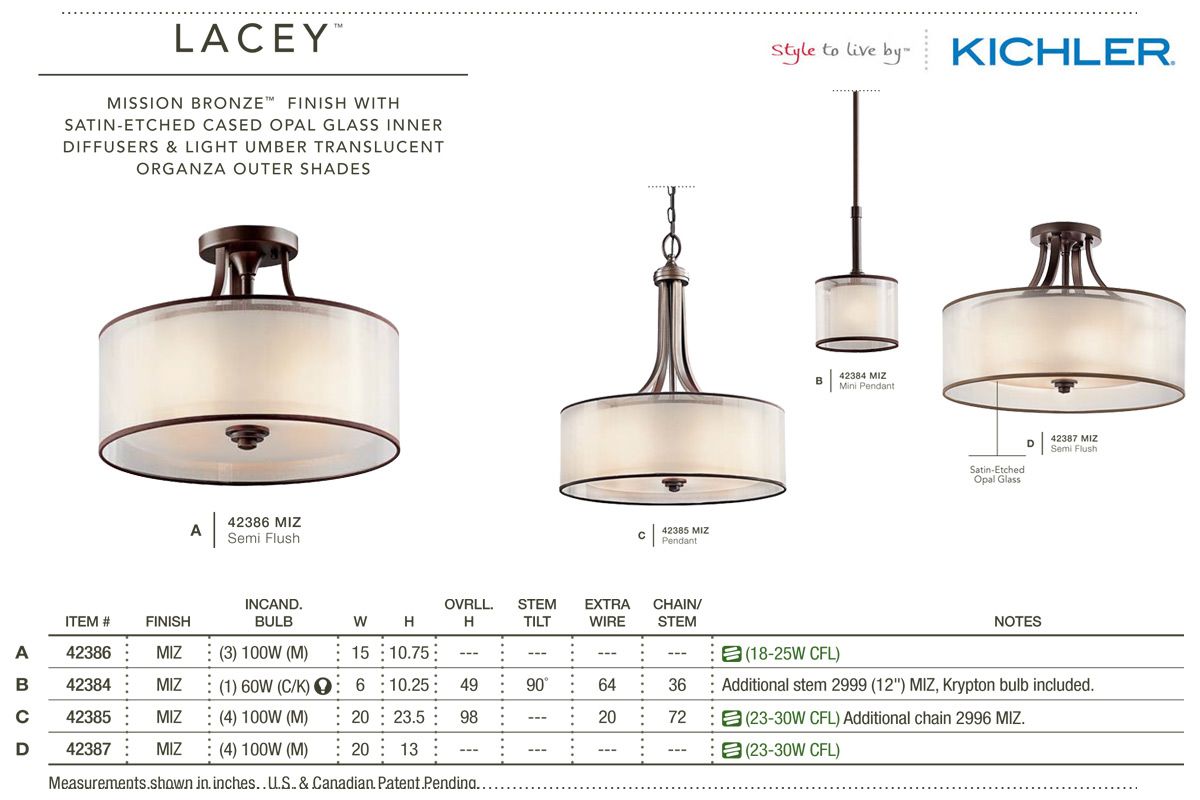 Kichler 42387ap Lacey 4 Light 20 Wide Semi Flush Ceiling Fixture Kichler 42387ap Lacey 4 Light 20 Wide Semi Flush Ceiling Fixture With Organza Shade And Diffuser Antique Pewter