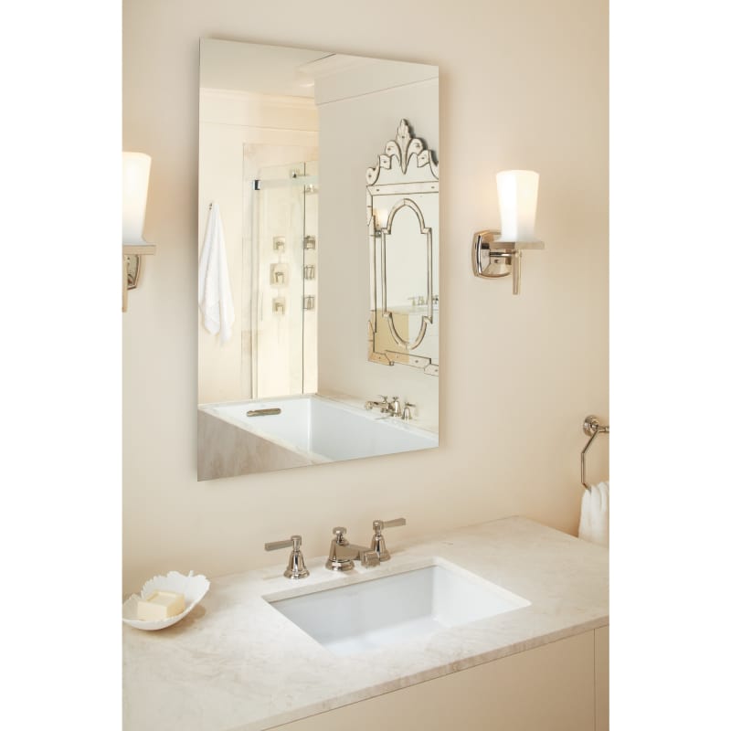 Kohler K 2882 0 White Verticyl 19 13 16 Rectangular Undermount Kohler K 2882 0 White Verticyl 19 13 16 Rectangular Undermount Bathroom Sink With Vertical Sides And Overflow Faucet