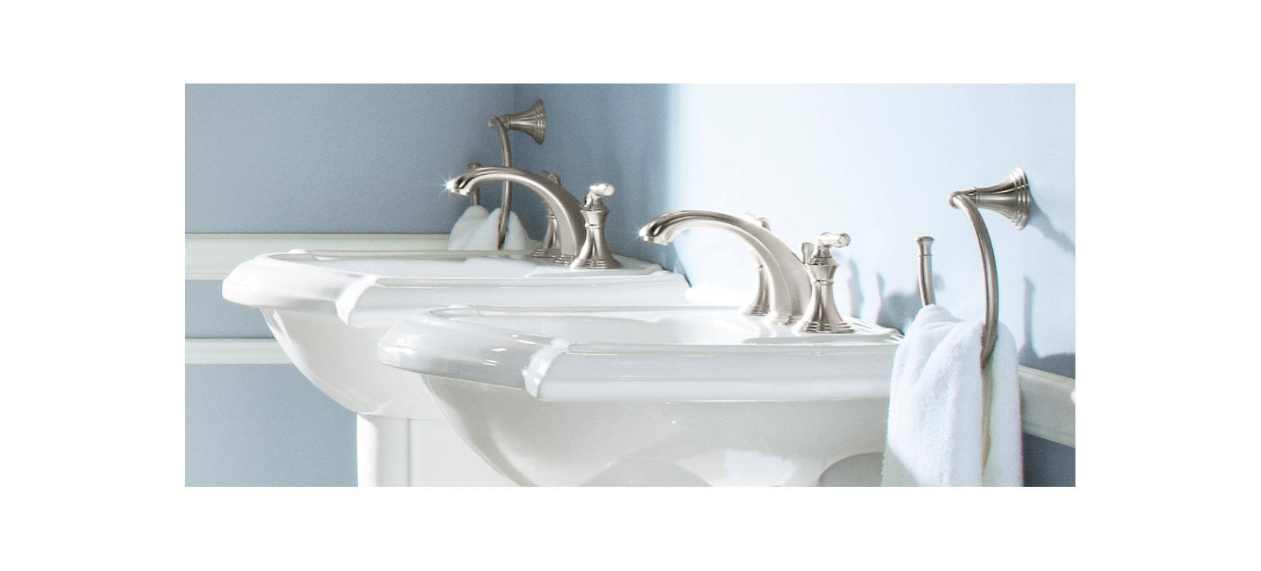 Kohler K 394 4 Cp Polished Chrome Devonshire Widespread Bathroom