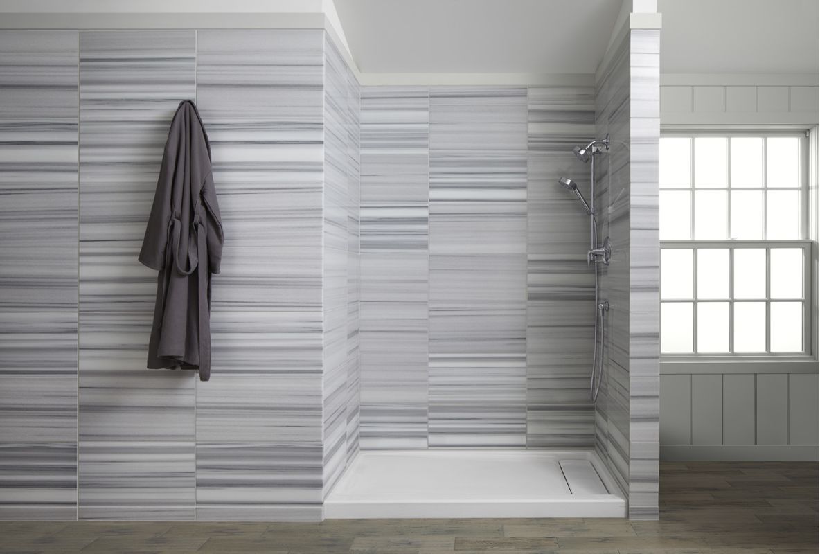 Kohler K 9163 Ny Dune Bellwether 60 X 32 Single Threshold Shower Kohler K 9163 Ny Dune Bellwether 60 X 32 Single Threshold Shower Base With Recessed Left Drain Faucet Com