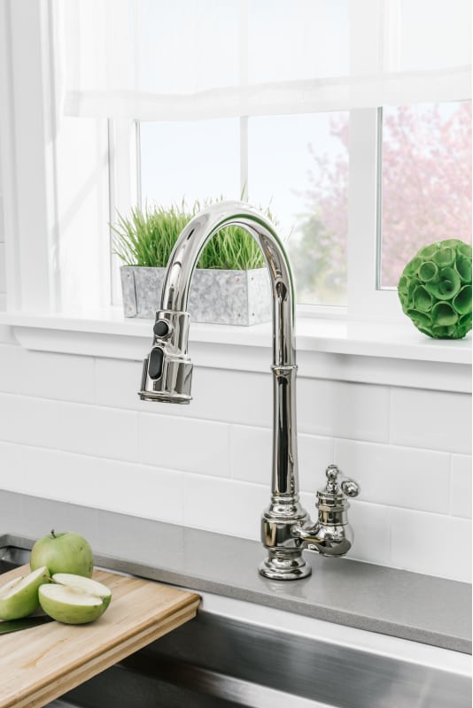 Kohler K 99260 Cp Polished Chrome Artifacts Pullout Spray Kitchen Kohler K 99260 Cp Polished Chrome Artifacts Pullout Spray Kitchen Faucet With Berrysoft Sweep And Docknetik Technologies Faucetdirect Com