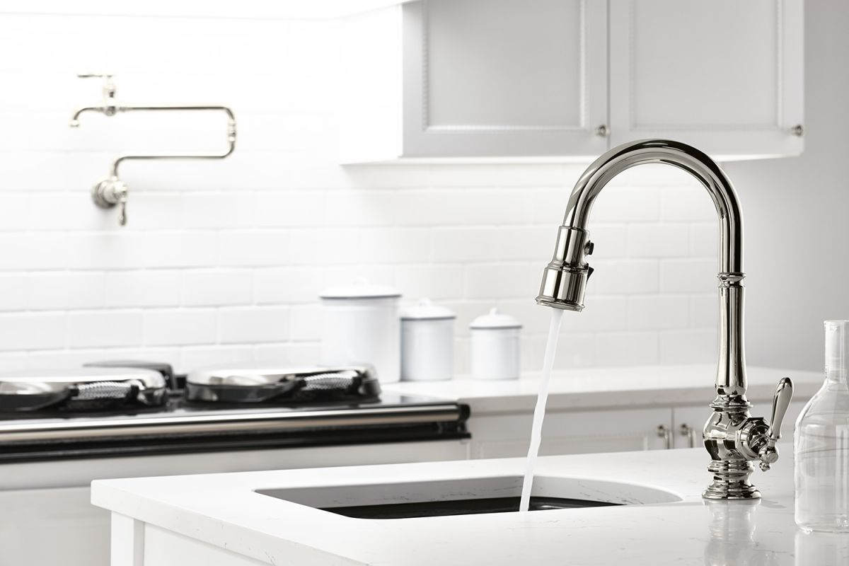 Kohler K 99261 Cp Polished Chrome Artifacts Pullout Spray High Arch Kohler K 99261 Cp Polished Chrome Artifacts Pullout Spray High Arch 16 Kitchen Faucet With Promotion Masterclean And Docknetik Technologies