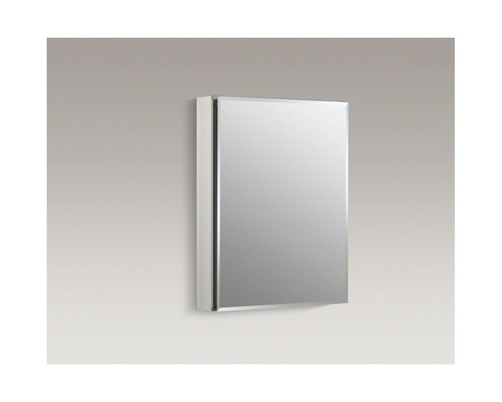 Kohler K Cb Clc2026fs Silver Aluminum 20 X 26 Single Door Kohler K Cb Clc2026fs Silver Aluminum 20 X 26 Single Door Reversible Hinge Frameless Mirrored Medicine Cabinet Faucet