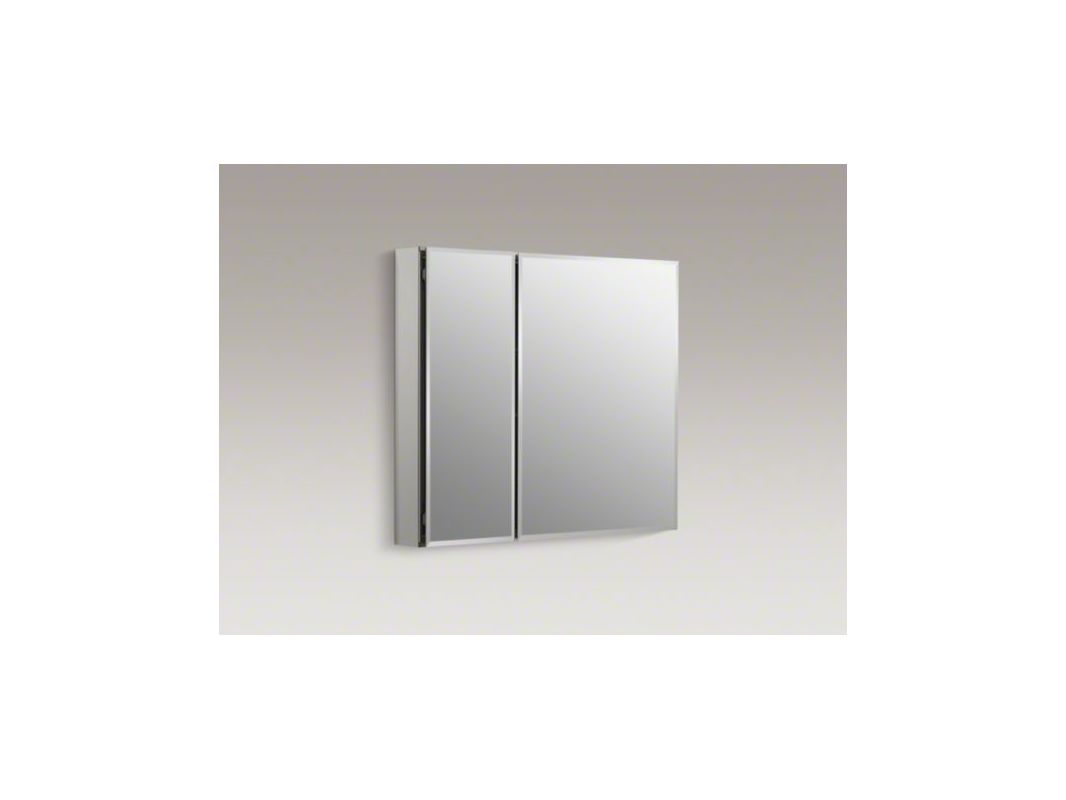 Kohler K Cb Clc3026fs Silver Aluminum 30 X 26 Double Door Kohler K Cb Clc3026fs Silver Aluminum 30 X 26 Double Door Reversible Hinge Frameless Mirrored Cine Cabinet Faucet Com