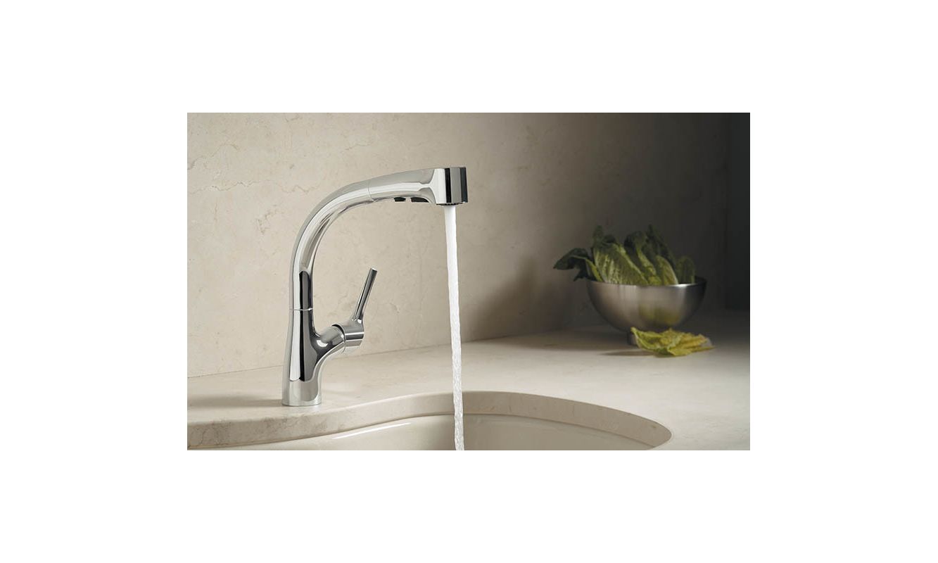 Kohler K 13963 Cp Polished Chrome Elate Kitchen Sink Faucet With Kohler K 13963 Cp Polished Chrome Elate Kitchen Sink Faucet With Pullout Spray Spout Lever Handle And Promotion Technology Com