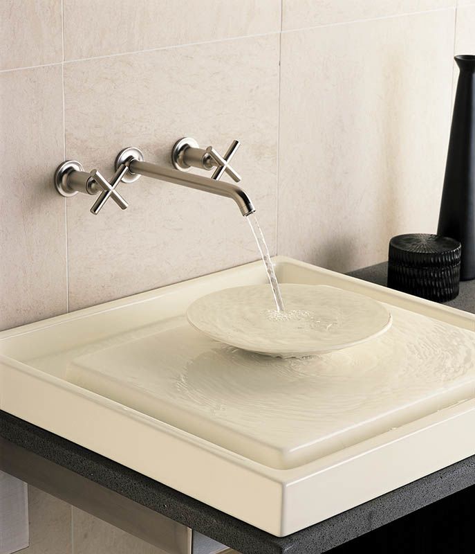 Kohler K 2313 47 Almond Purist 24 Inch Fireclay Wading Pool Bathroom Kohler K 2313 47 Almond Purist 24 Inch Fireclay Wading Pool Bathroom Sink Faucetdirect