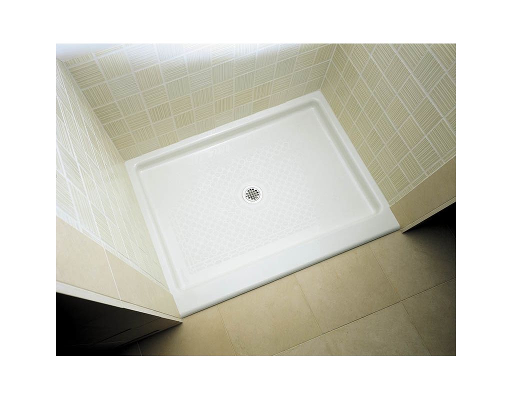 Kohler K 9025 96 Biscuit Kathryn 48 X 36 Single Threshold Shower Kohler K 9025 96 Biscuit Kathryn 48 X 36 Single Threshold Shower Base With Center Drain Faucetdirect