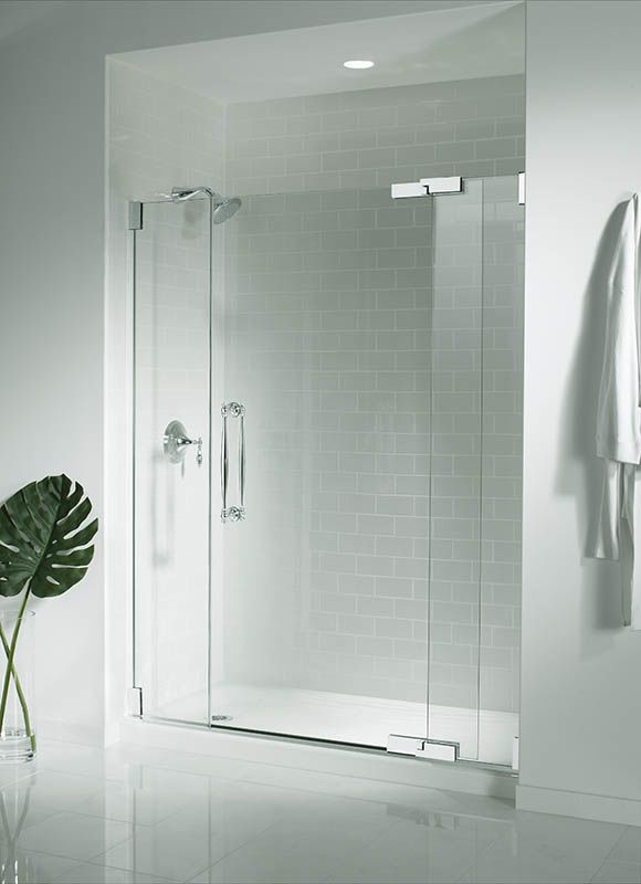 Kohler K 9054 58 Thunder Grey Salient 60 X 30 Single Threshold Kohler K 9054 58 Thunder Grey Salient 60 X 30 Single Threshold Shower Base With Right Drain Faucet