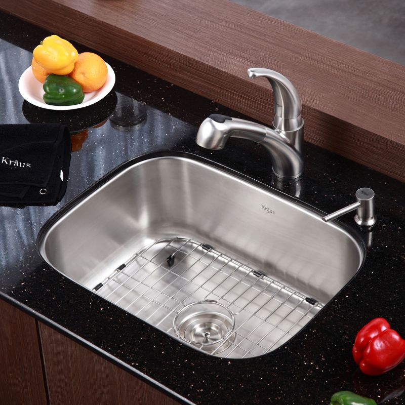 16 Gauge Stainless Steel Undermount Single Bowl Kitchen Sinks Stainless Steel Kitchen Sink Bination Kraususa