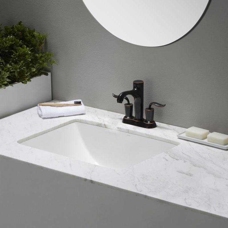 Kraus Kcu 251 White Elavo 23 1 4 Ceramic Undermount Bathroom Sink Kraus Kcu 251 White Elavo 23 1 4 Ceramic Undermount Bathroom Sink With Overflow Faucet