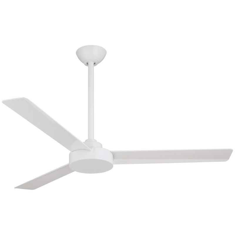 Minkaaire F524 Whf Flat White Roto 52 3 Blade Energy Star Indoor Minkaaire F524 Whf Flat White Roto 52 3 Blade Energy Star Indoor Ceiling Fan With Wall Control System Lightingshowplace
