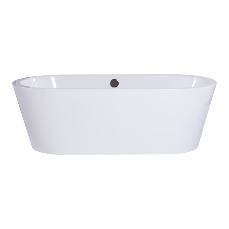 Miseno Mno7132fso White 71 Free Standing Oval Acrylic Bathtub Overflow Drain Assembly Included Miseno Com