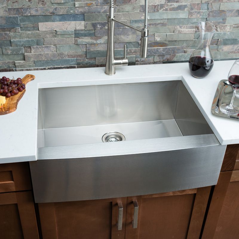 Miseno MNO163020F 16 Gauge Stainless Steel Farmhouse 30 ...