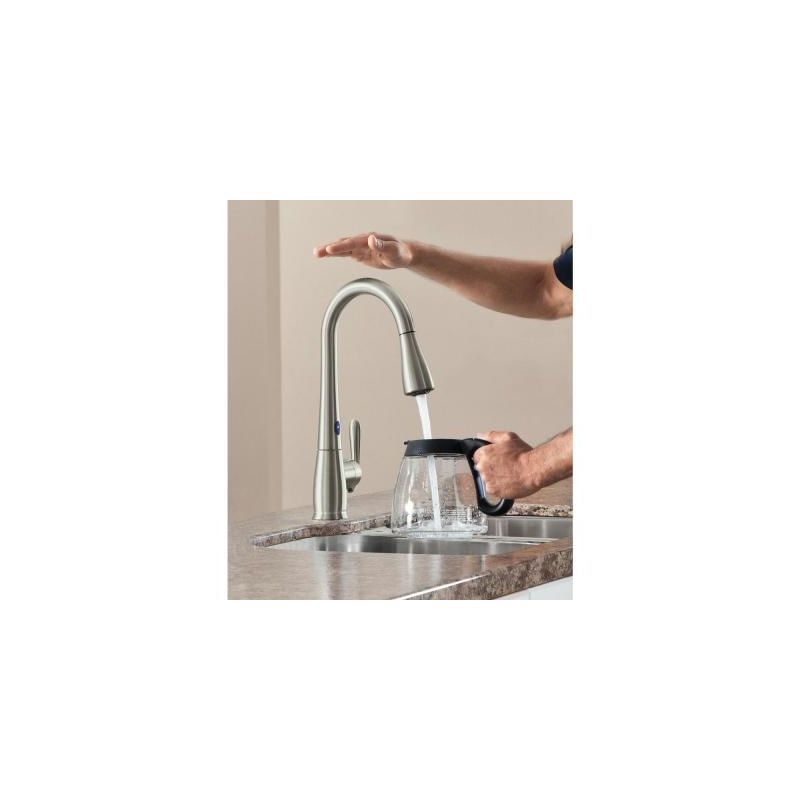 Moen 87350esrs Spot Resist Stainless Hayfield Single Handle