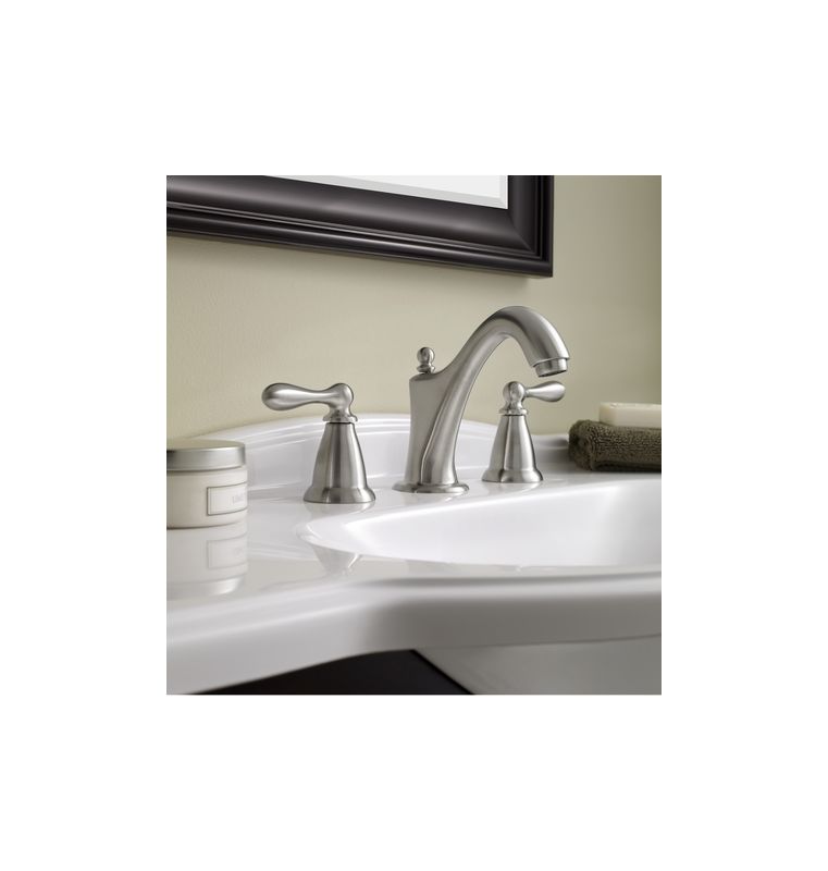Moen Ca84440cbn Brushed Nickel Double Handle Widespread Bathroom