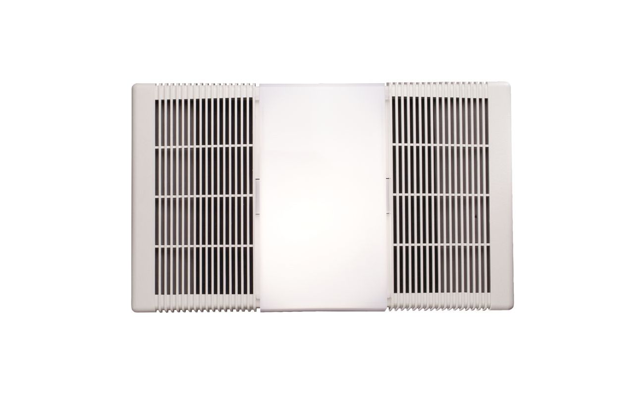 NuTone 665RP White 70 CFM 4 Sone Ceiling Mounted HVI Certified Bath Fan with Heater and Light - VentingDirect.com
