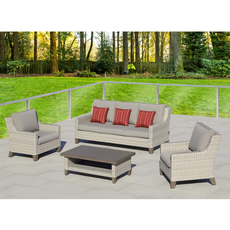 Ove Decors Soho4 Grey Gray Soho 4 Piece Aluminum Framed Olefin Ove Decors Soho4 Grey Gray Soho 4 Piece Aluminum Framed Olefin Outdoor Conversation Set Lightingdirect Com
