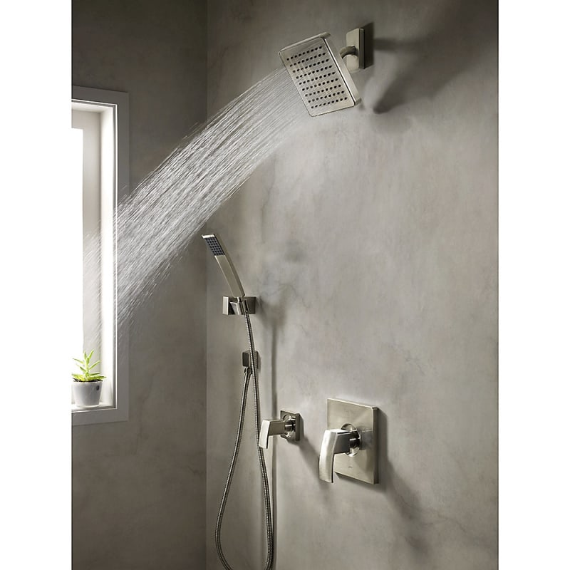 Pfister Bk89 7dfb Matte Black Kenzo Shower System With Valve Trim Pfister Bk89 7dfb Matte Black Kenzo Shower System With Valve Trim Head Hand Slide Bar And Diverter Faucet Com