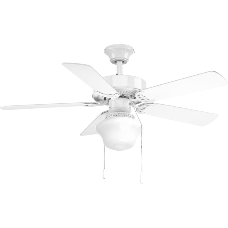 Progress Lighting P2644 30 White 1 Light Ceiling Fan Light Kit