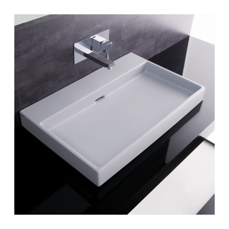 Ws Bath Collections Urban 70 00 Ceramic White 0 Faucet Holes Ws Bath Collections Urban 70 00 Ceramic White 0 Faucet Holes Ceramica I 27 7 10 Single Basin Vessel Or Wall Mounted Bathroom Sink With Overflow