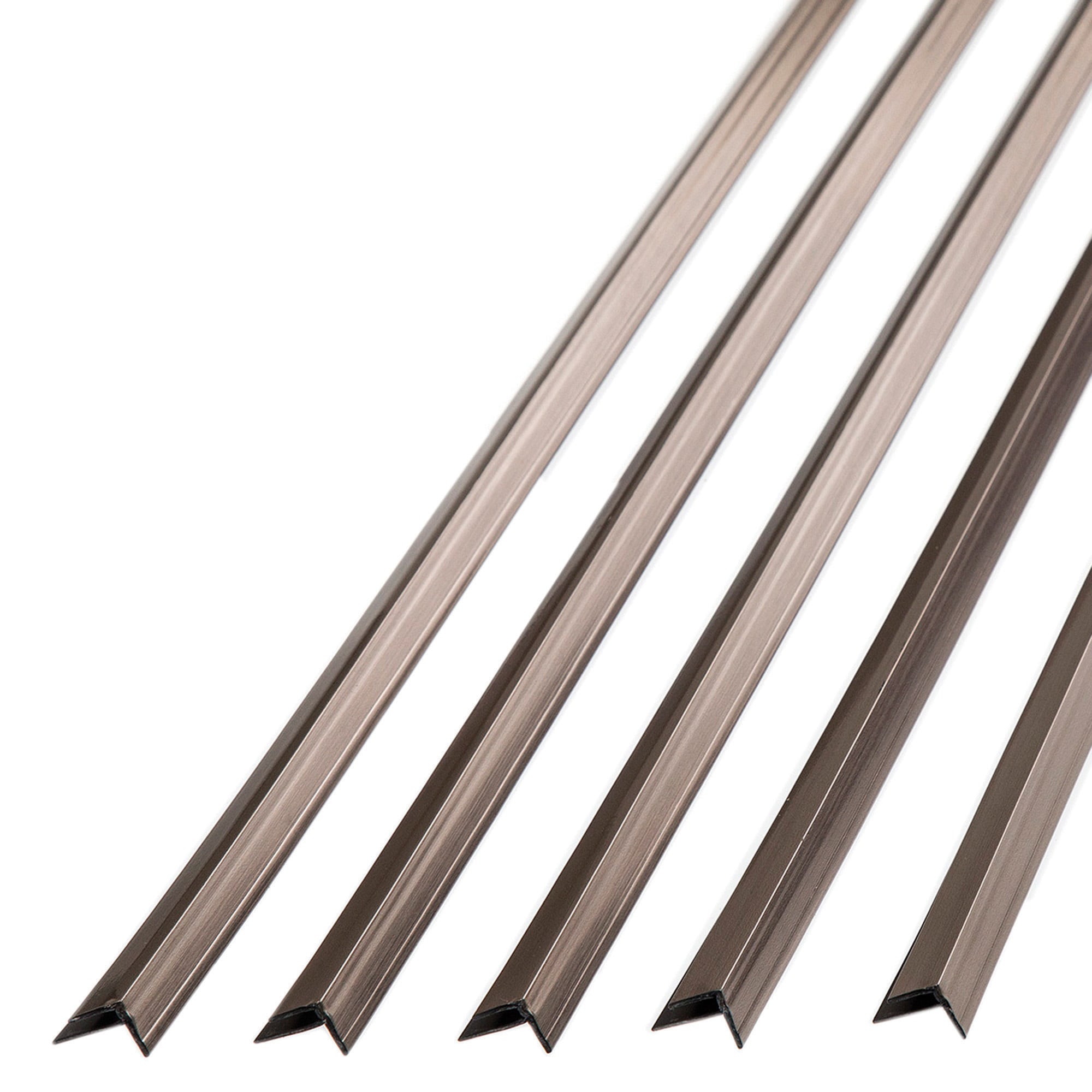 Decorative Vinyl J Trim Smoked Pewter 5 Pack FASÄDE 47 In Flooring