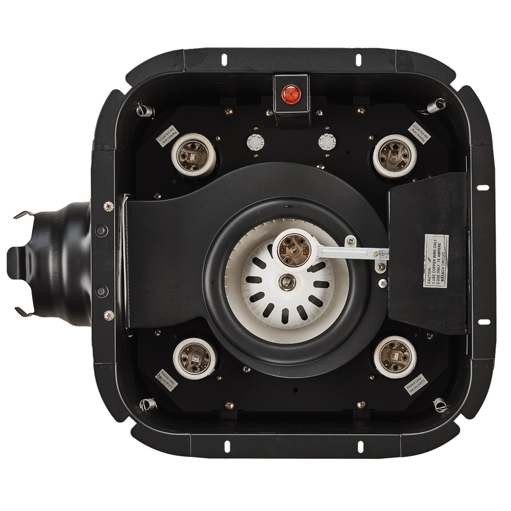 Aero Pure A716BW White 90 CFM 1.2 Sones Single Speed Ceiling Mounted  Exhaust Fan with Four 270 Watt Heat Lamps - VentingDirect.com