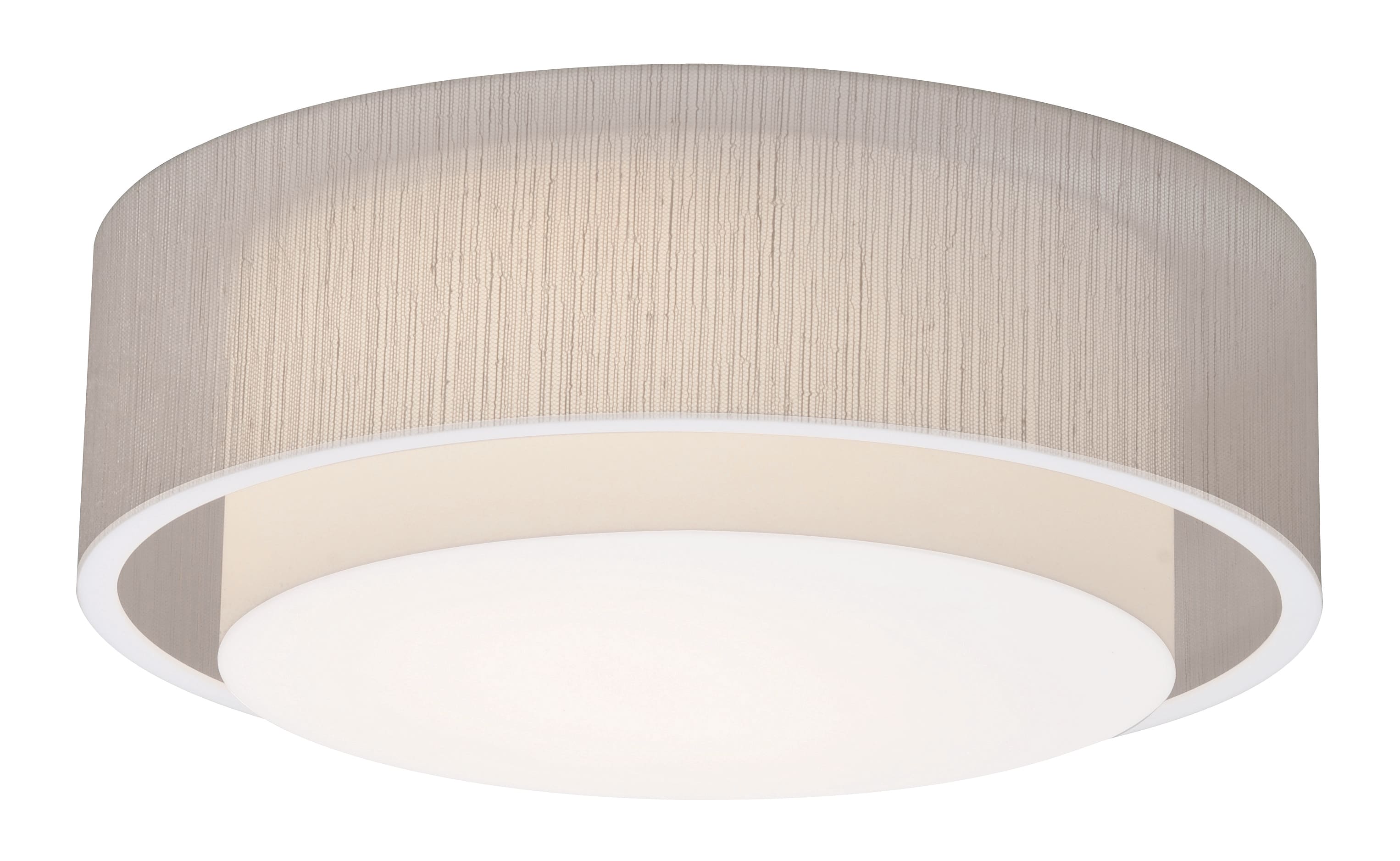 fabric flush mount light