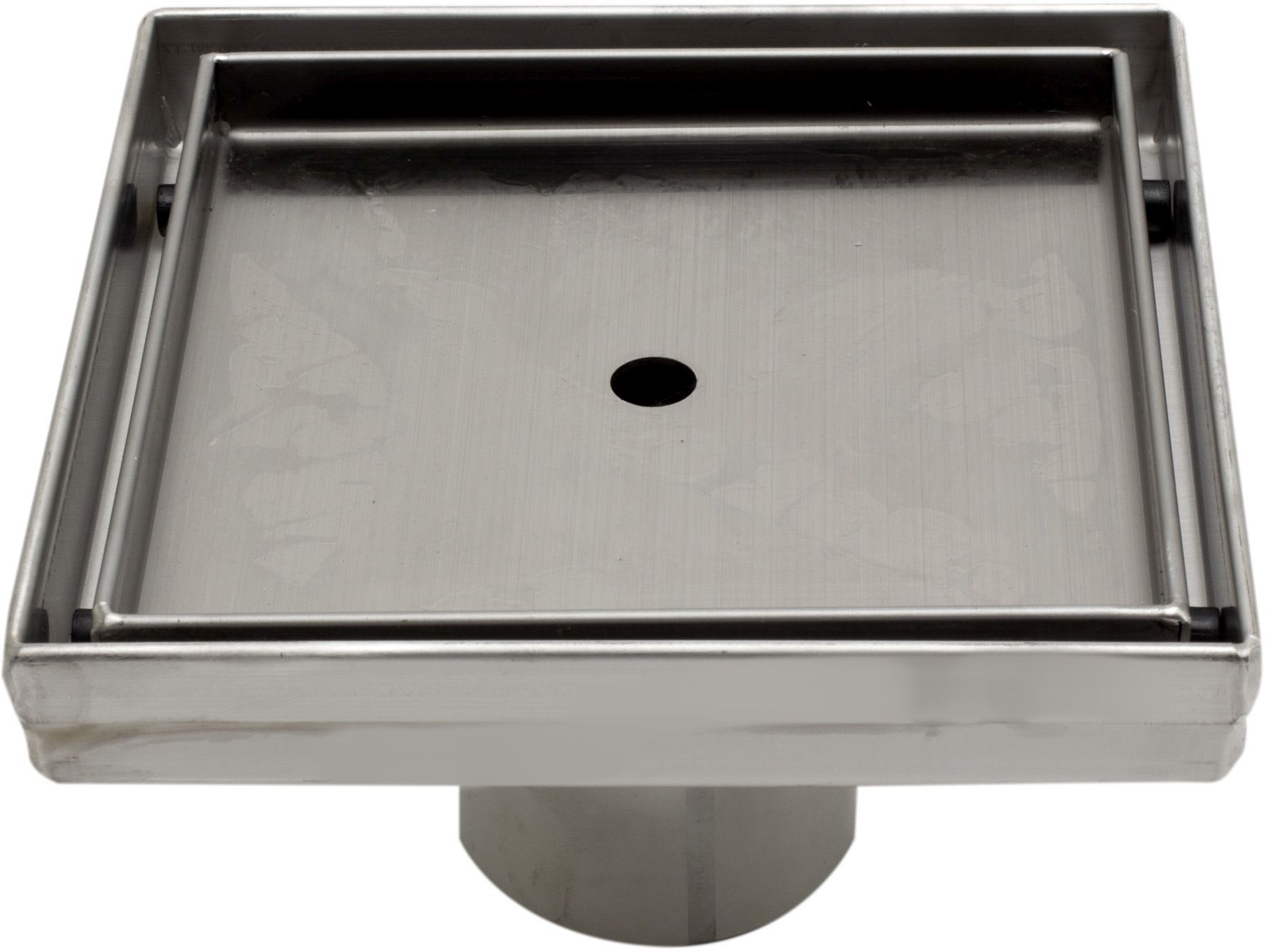 Built Industrial 5.8-inch Stainless Steel Square Shower Drain