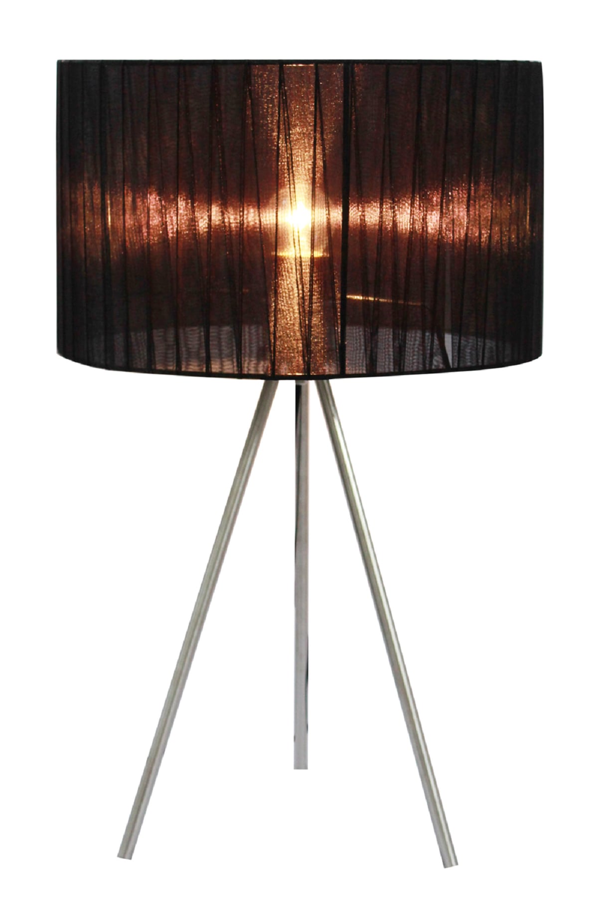 All The Rages Lt2006 Blk Black Brushed Nickel Simple Designs 19 69 All The Rages Lt2006 Blk Black Brushed Nickel Simple Designs 19 69 Height 1 Light Table Lamp With Drum Shade Lightingdirect Com